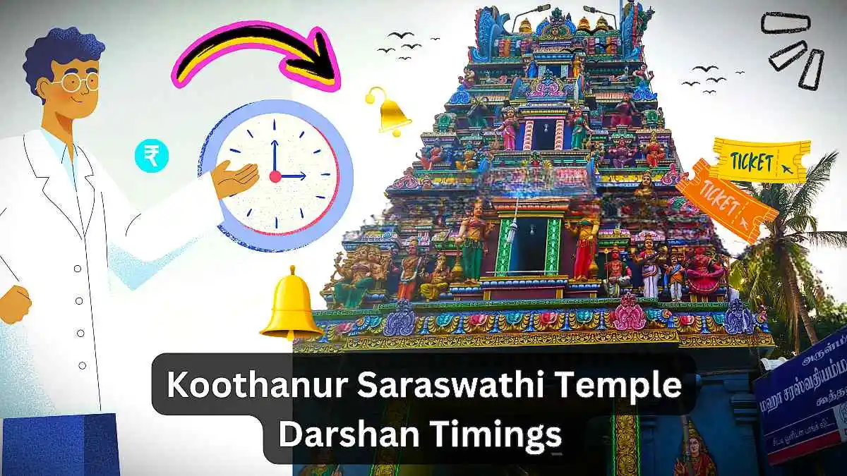 Koothanur Saraswathi Temple Darshan Timings